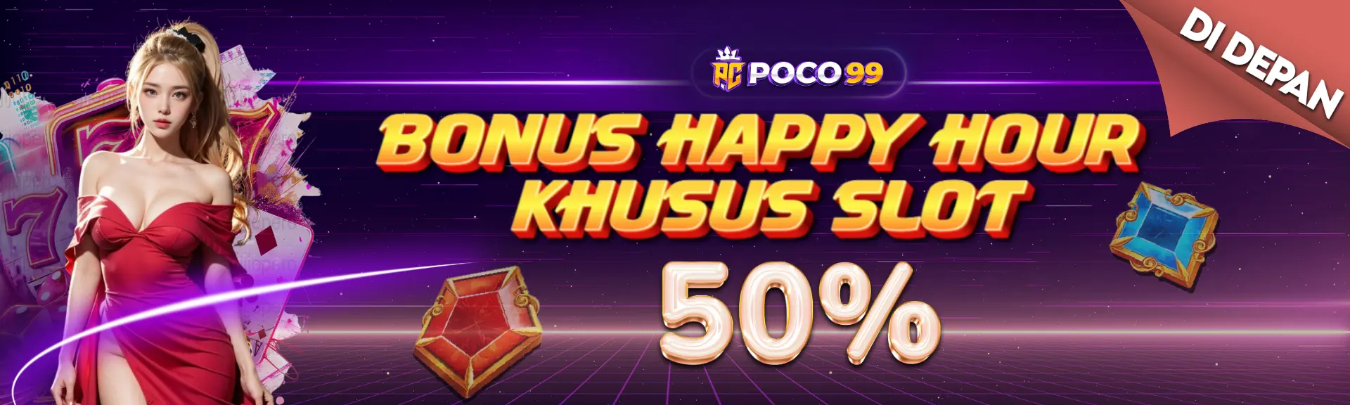BONUS HAPPY HOUR 50%